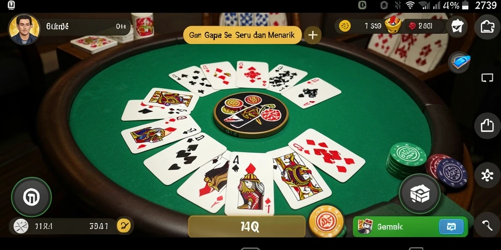 Tampilan seru gameplay Gaple di 2739 yang menarik.