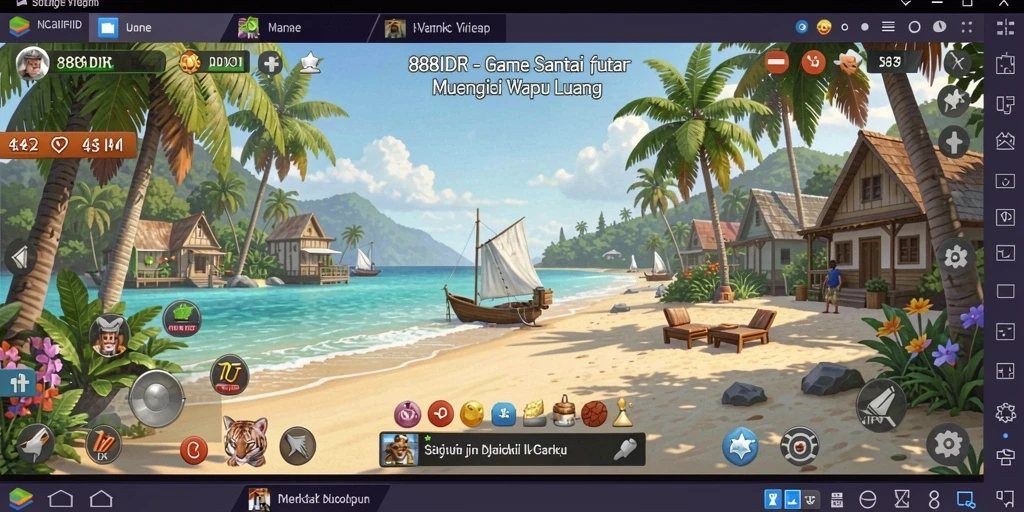 Tampilan gameplay menarik dari 888IDR dengan grafis yang cerah.