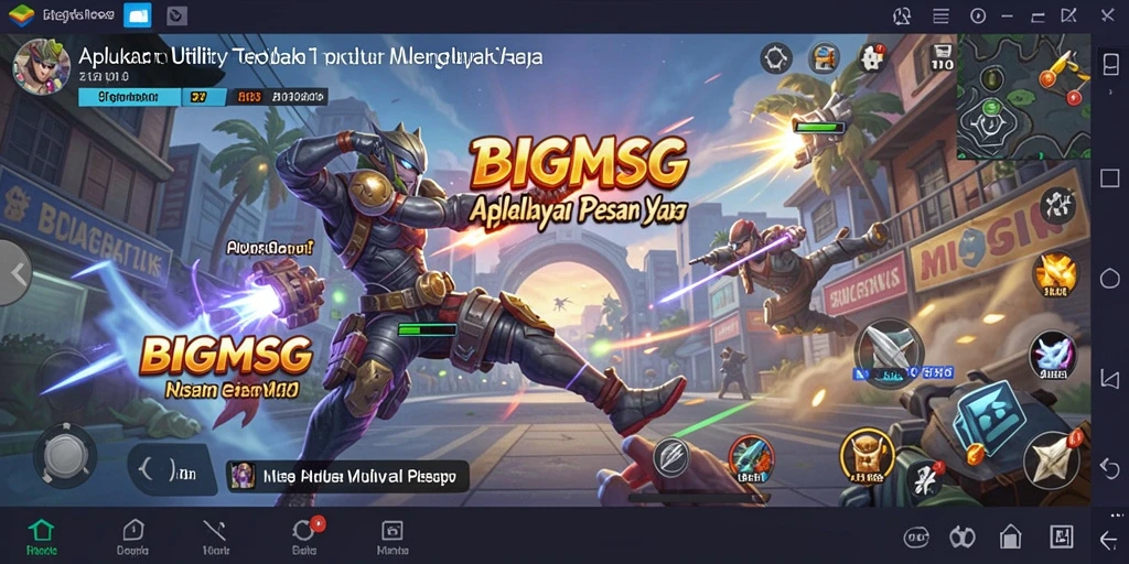 Tampilan antarmuka aplikasi BIGMSG untuk pengelolaan pesan.