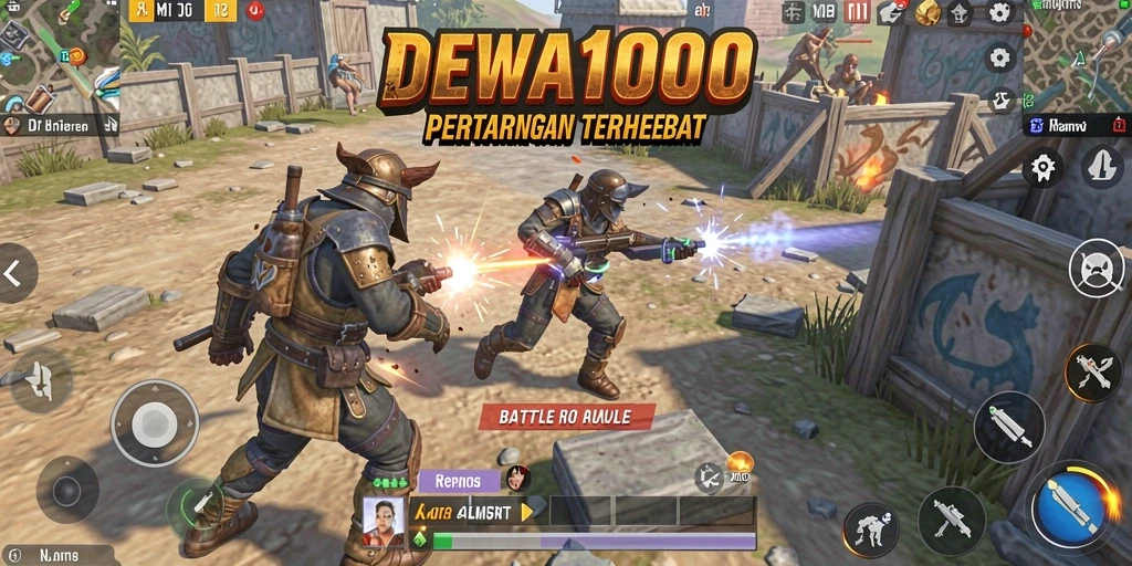 Gameplay DEWA1000 yang intens dengan aksi seru dan strategi mendalam.