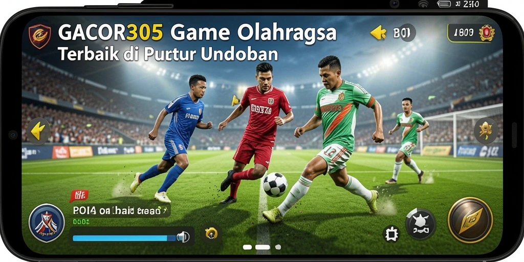 Tampilan menarik gameplay GACOR305 saat pertandingan olahraga berlangsung.