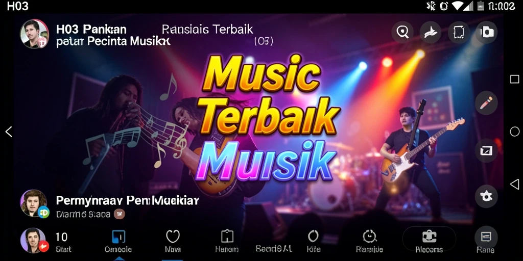 Tampilan gameplay H03 yang mengasyikkan dengan interaksi musik.