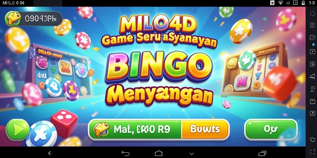 Tampilan seru gameplay Bingo di MILO4D.