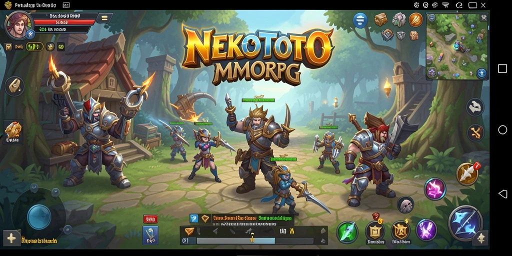 Tampilan gameplay seru di dunia fantasi NEKOTOTO.
