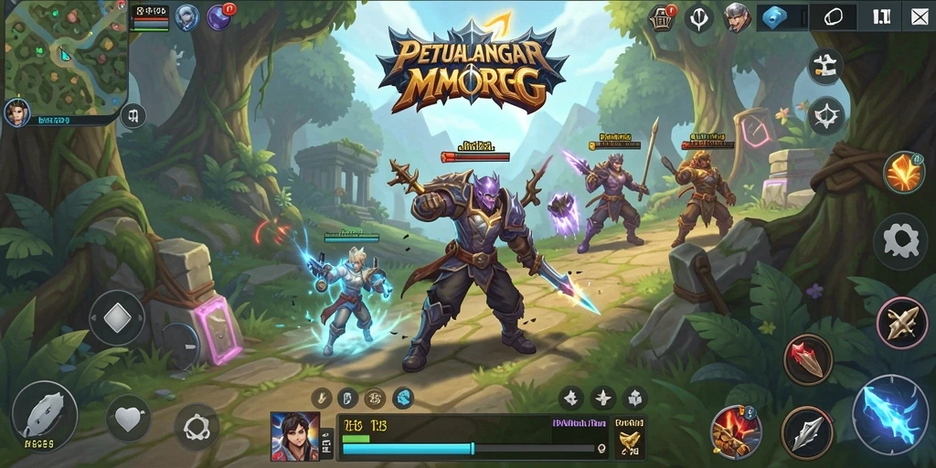 Tampilan gameplay seru dalam PAKARJP yang menampilkan pertarungan epik.