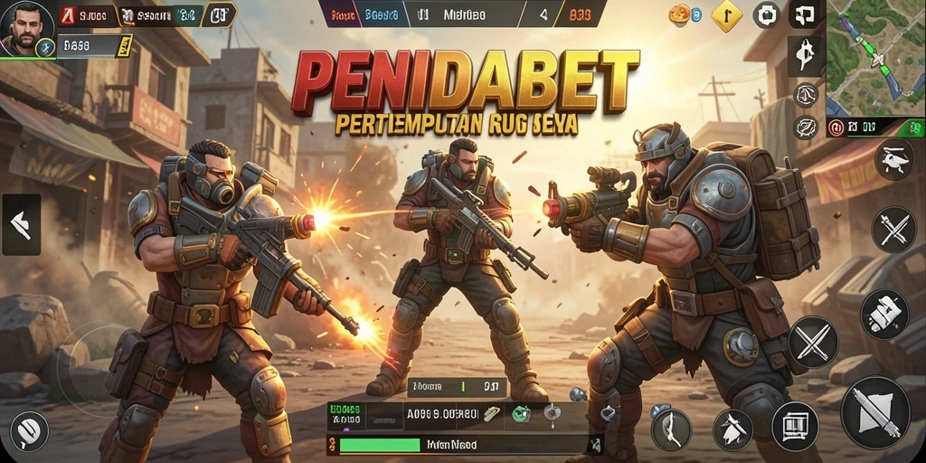 Tangkapan layar utama PENIDABET menampilkan aksi seru Battle Royale.