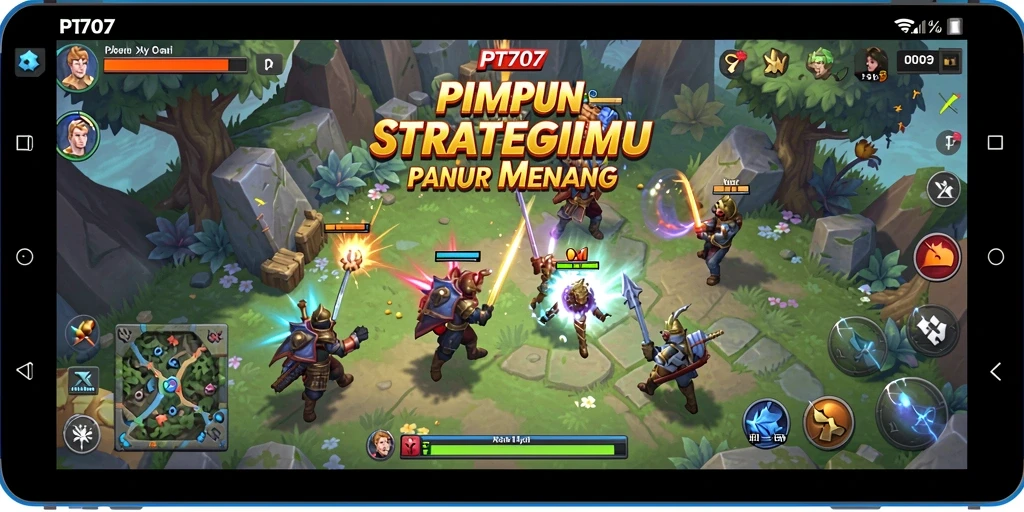 Screenshot gameplay PT707 yang menunjukkan strategi dalam aksi.