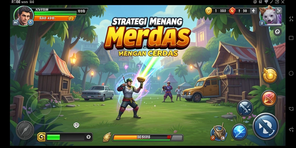 Tangkapan layar utama RI188 menampilkan aksi strategis di medan perang.