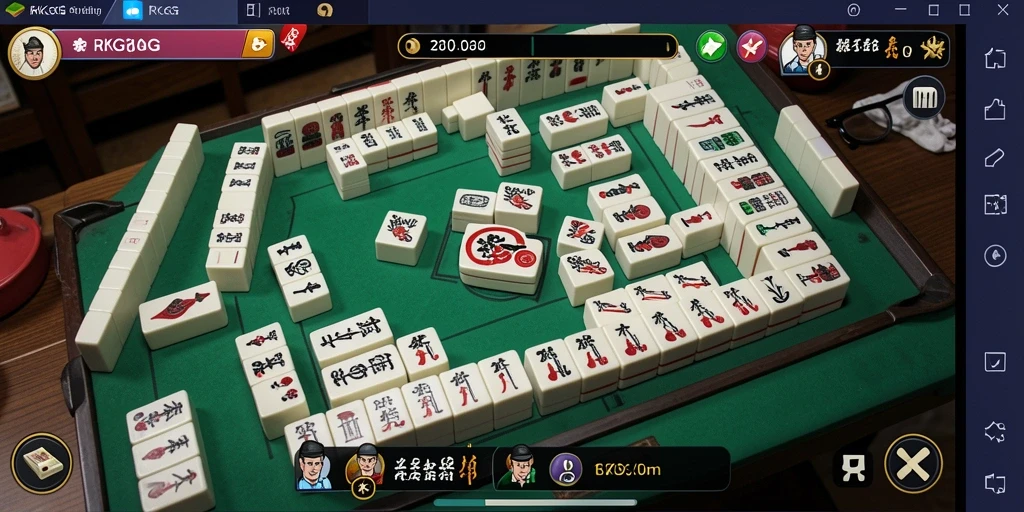 Tampilan gameplay RKGG yang menarik dan menantang dalam permainan Mahjong.