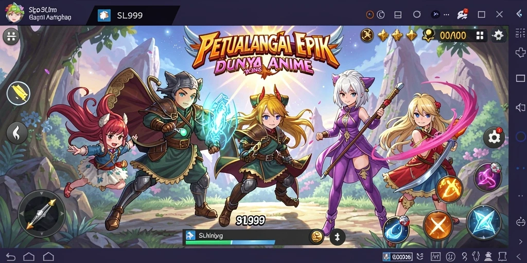 Tampilan gameplay SL999 yang menarik dan penuh warna.