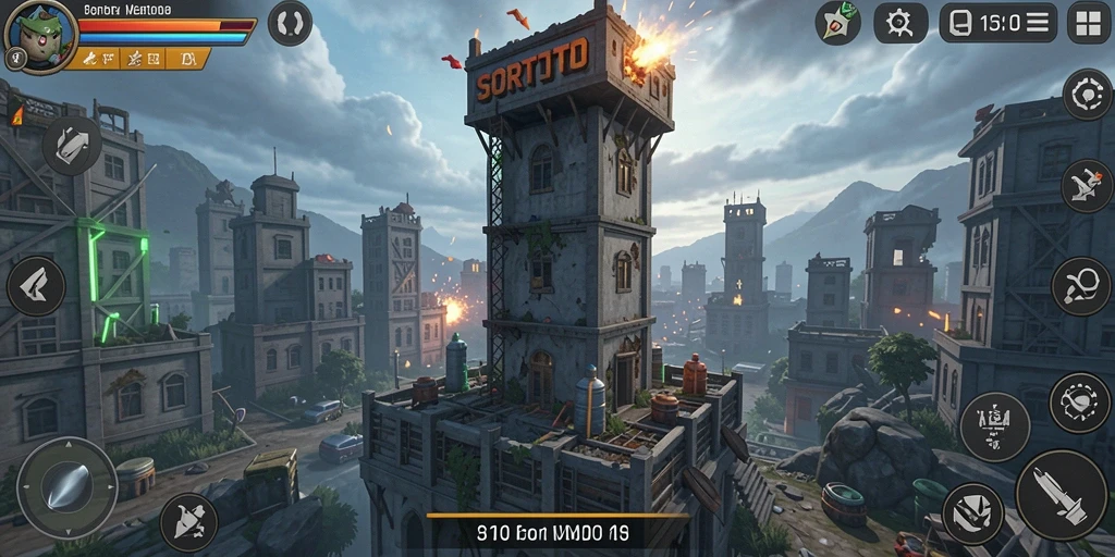 Screenshot gameplay SORTOTO menampilkan aksi Tower Defense yang mendebarkan.