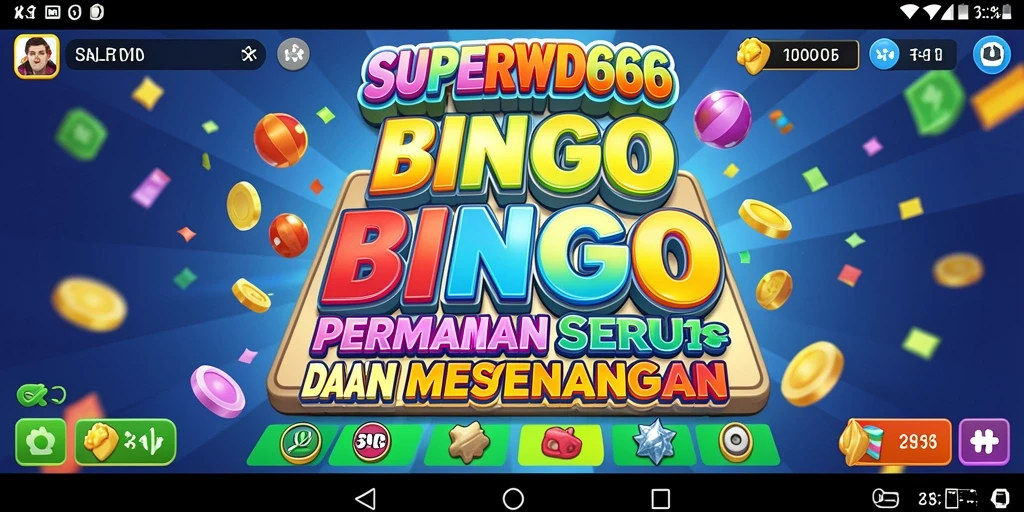 Screenshot yang menunjukkan keseruan gameplay Bingo di SUPERWD666.
