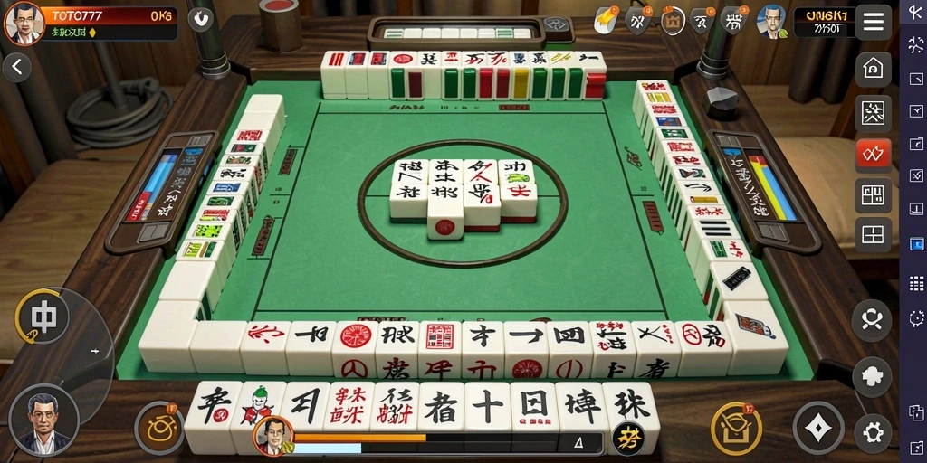 Screenshot TOTO777 menampilkan gameplay Mahjong yang seru.