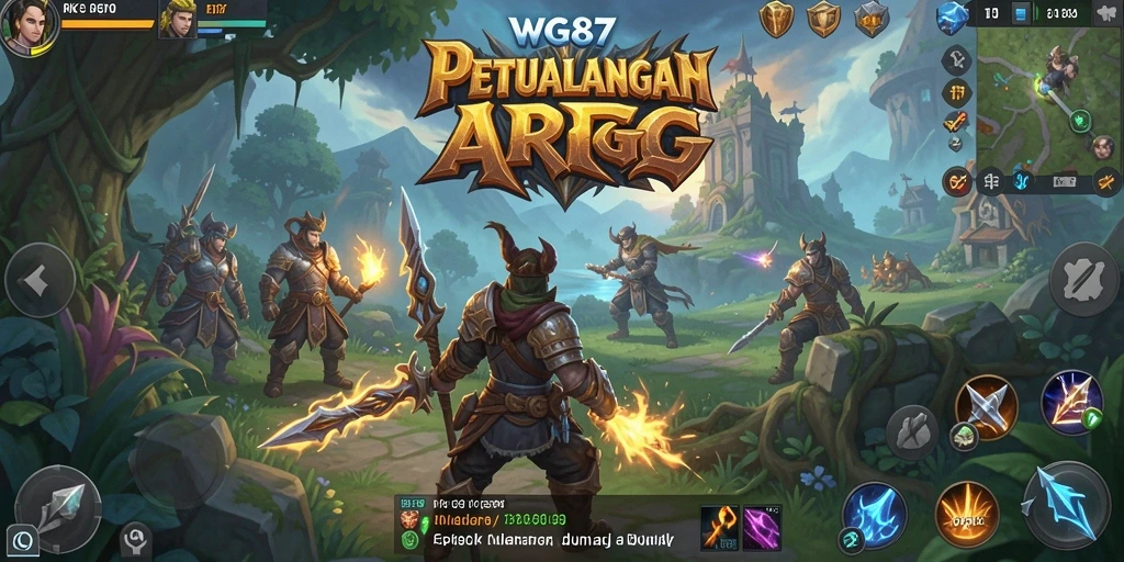 Screenshot gameplay WG87 menampilkan aksi epik dalam dunia ARPG.